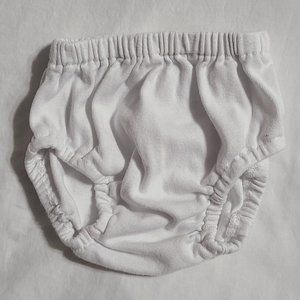 City Threads White Diaper Cover, 6-9 months